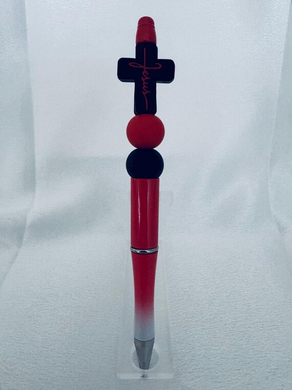 Silicone Beaded Cross Writing Pen