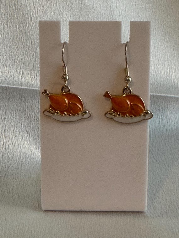 Thanksgiving Turkey Dangle Earrings
