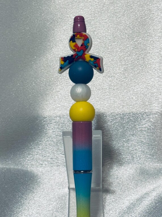 Autism Silicone Beaded Writing Pen