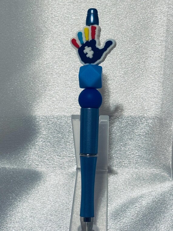 Autism Silicone Beaded Writing Pen
