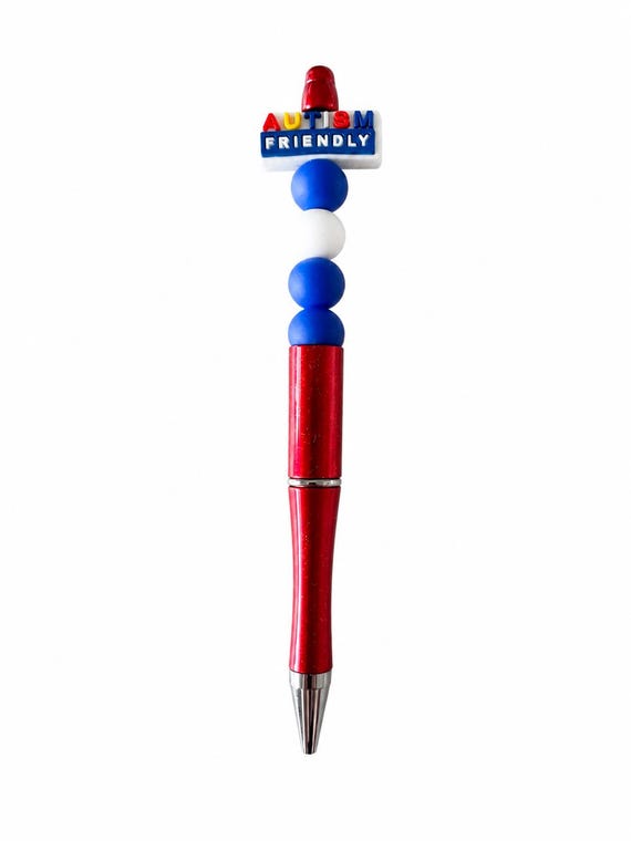 Autism Silicone Beaded Writing Pen