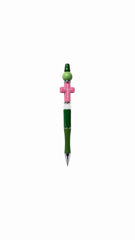 Silicone Beaded Jesus Writing Pen