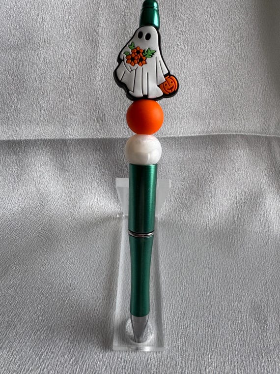 Halloween Ghost Silicone Beaded Writing Pen