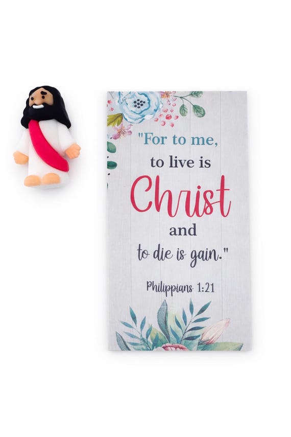 Red Sashed Pocket Jesus With Bible Verse Card