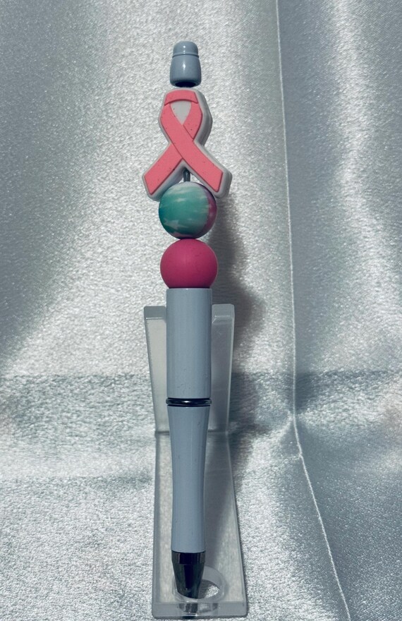 Breast Cancer Silicone Beaded Writing Pen