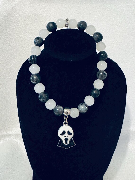 Halloween Mask Stretch Charm Bracelet