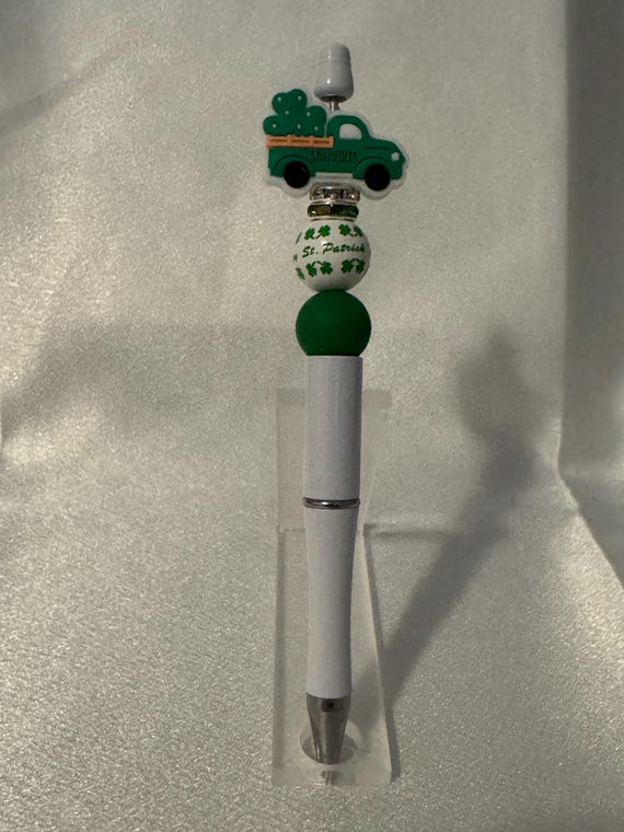 St Patrick’s Truck Silicone Beaded Writing Pen