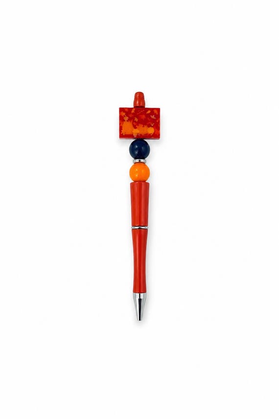 Fall Themed Silicone Beaded  Writing Pen