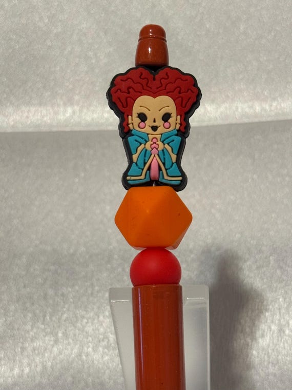 Silicone Beaded Queen Of Hearts Writing Pen