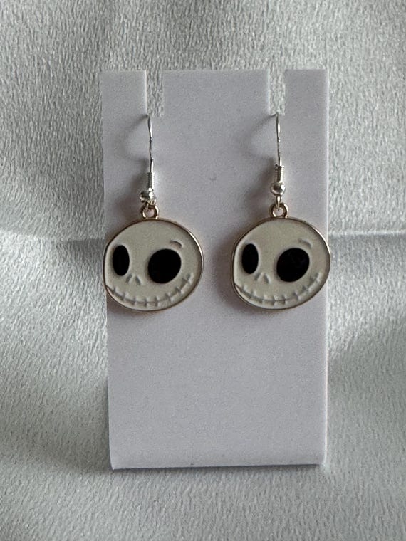 Halloween Jack Dangle Earrings. Hypoallergenic