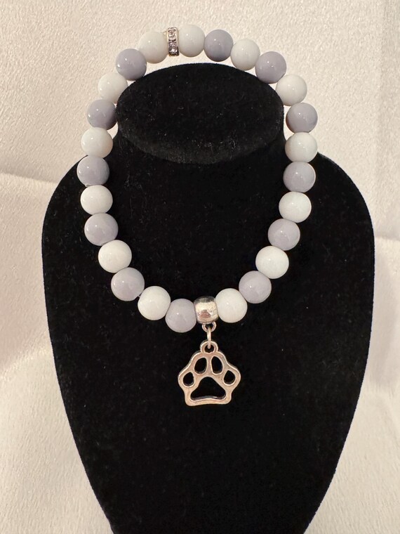 Silver Paw Charm Bracelet