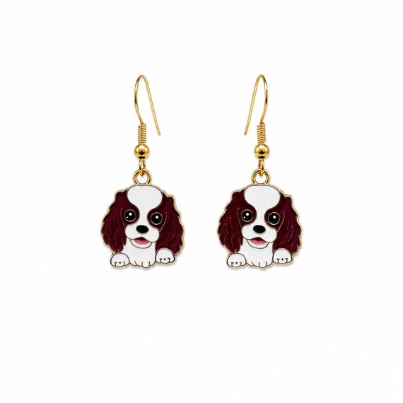 Hypoallergenic Puppy Dangle Earrings: Gift for Pet Lovers