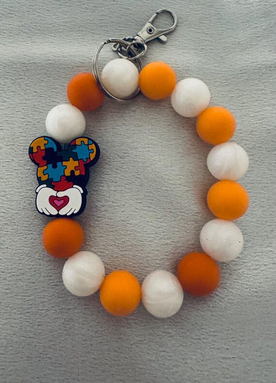 Autism Wristlet Keychain