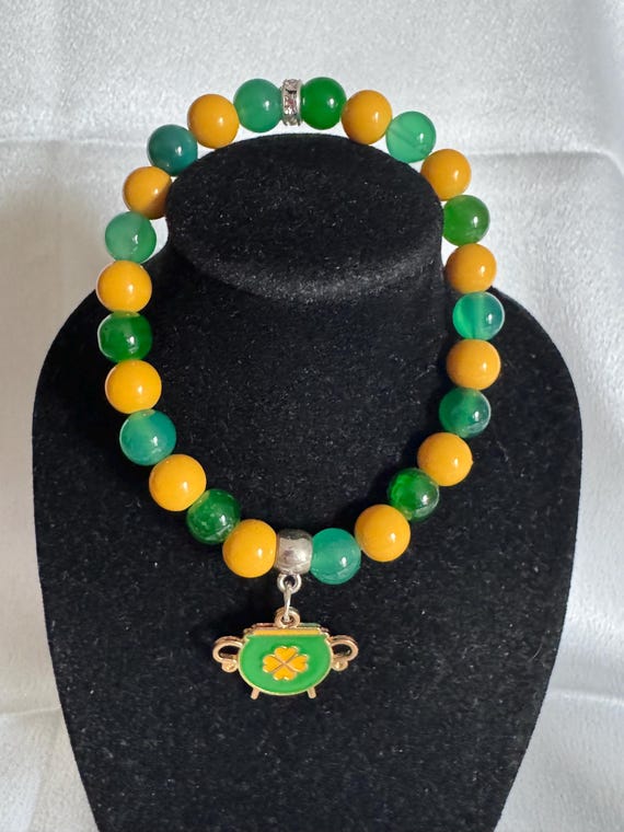 St Patrick’s Day Pot Of Gold Charm Bracelet