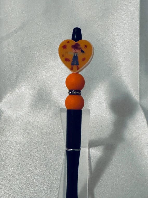 Fall Themed Silicone Beaded  Writing Pen
