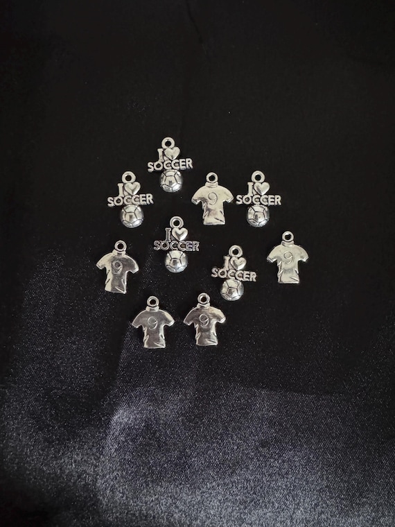 10 Piece Soccer Charms