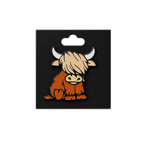 Highland Cow Character Pin