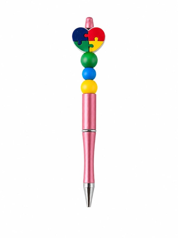 Autism Silicone Beaded Writing Pen