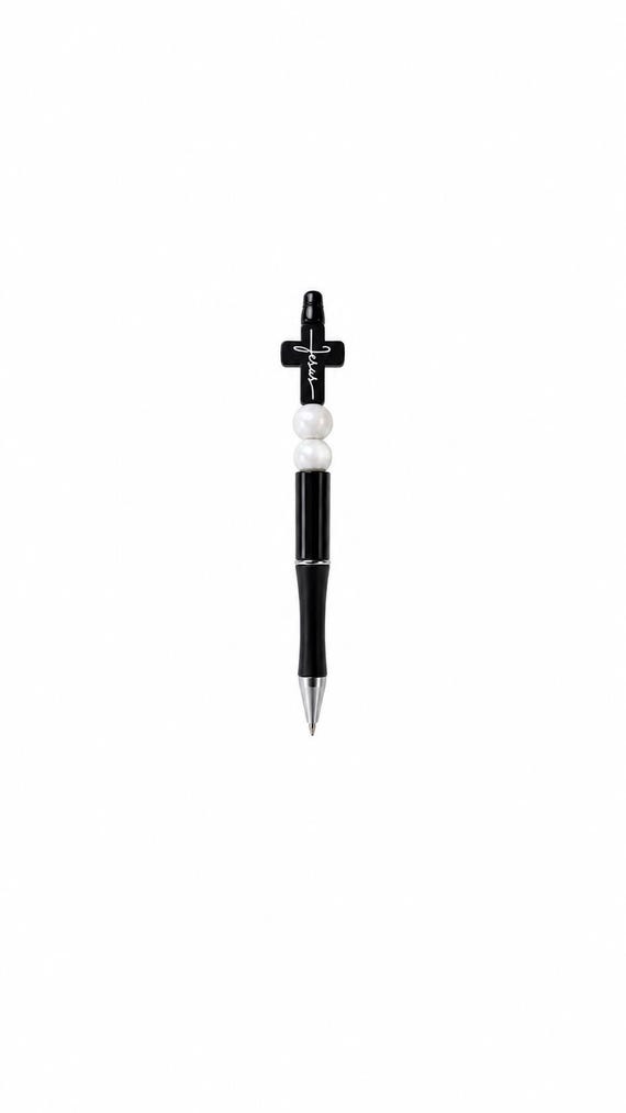 Silicone Beaded Cross Writing Pen