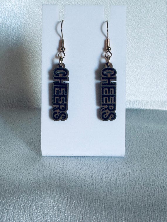 Happy New Year Cheers Dangle Earrings