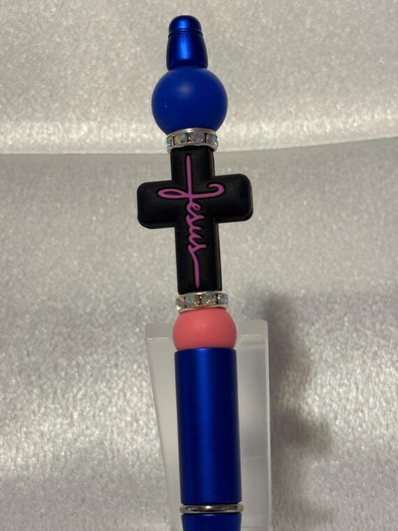Silicone Beaded Jesus Writing Pen