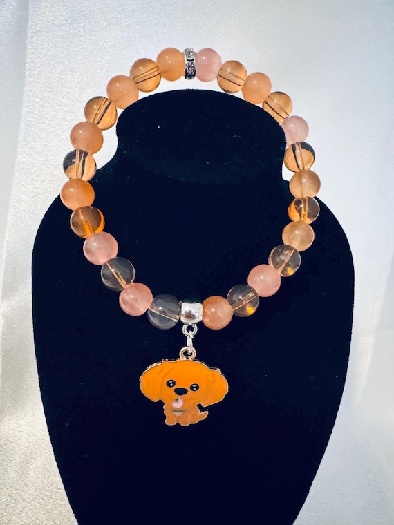 Dog Charm Stretch Bracelet