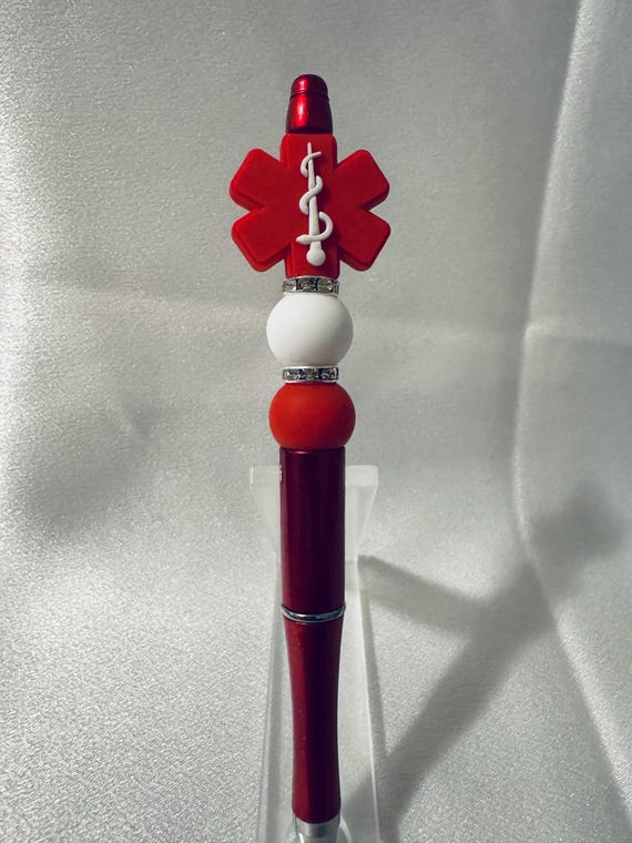 Silicone Beaded Nurse Writing Pen