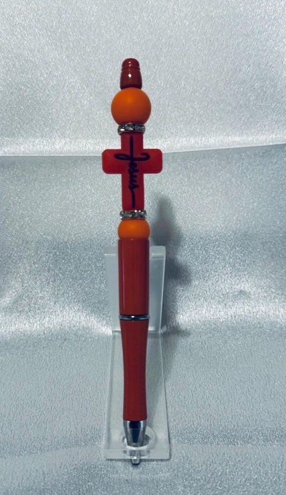 Silicone Beaded Jesus Writing Pen