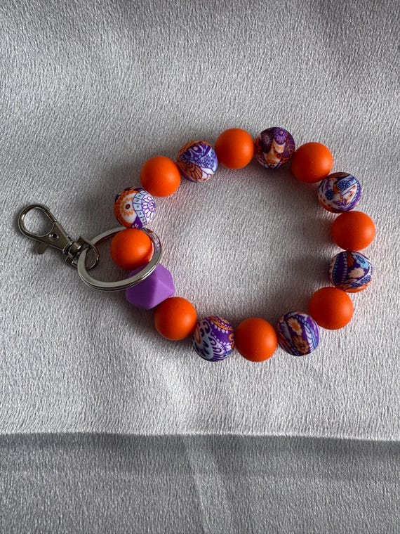 Halloween Silicone Wristlet  Keychain