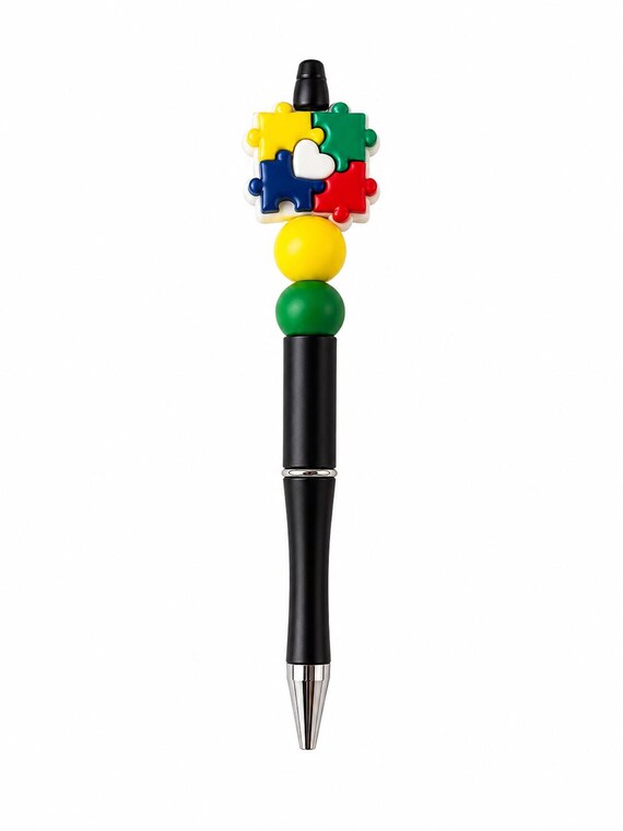 Autism Silicone Beaded Writing Pen