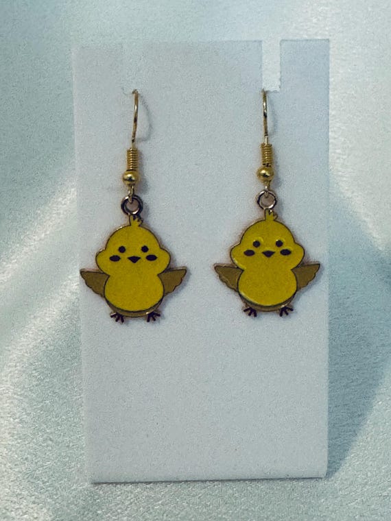 Easter Bunny Dangle Earrings.