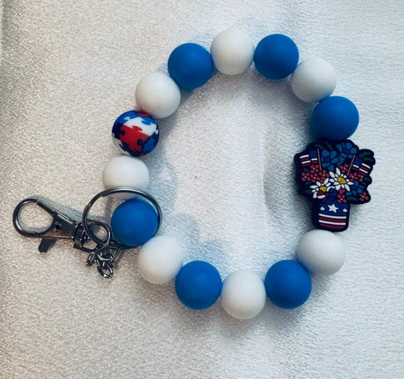 USA Wristlet Keychain