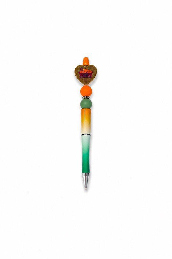 Fall Themed Silicone Beaded  Writing Pen
