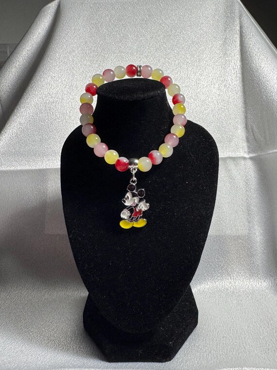 Mickey Mouse Charm Stretch Bracelet