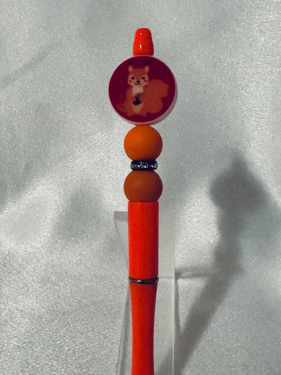 Fall Themed Silicone Beaded  Writing Pen
