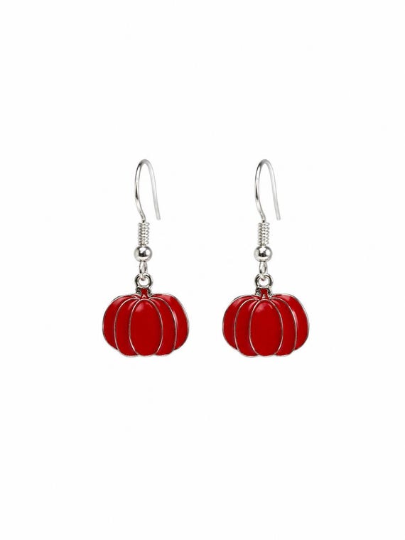 Fall Pumpkin Dangle Earrings