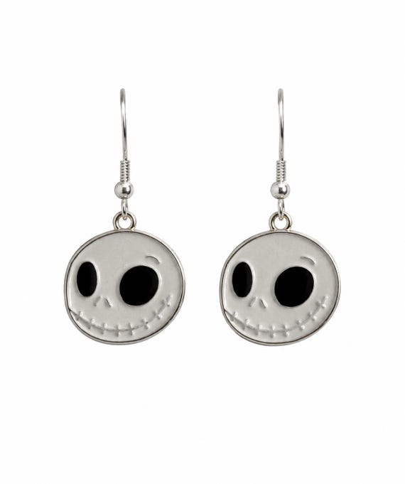 Halloween Jack Dangle Earrings. Hypoallergenic