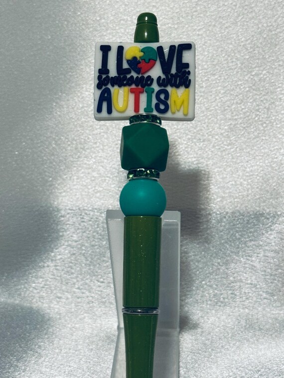 Autism Silicone Beaded Writing Pen