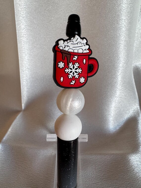 Christmas Mug Silicone Beaded Writing Pen