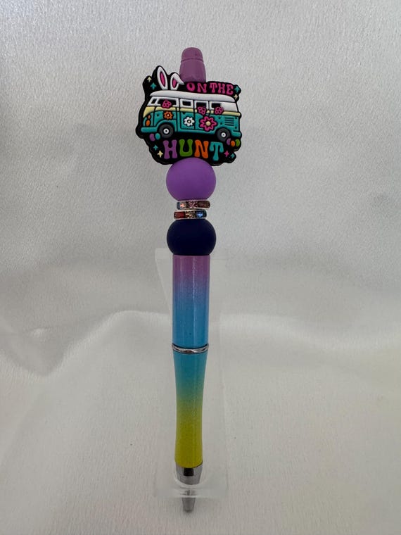Fun Easter Van Silicone Beaded Writing Pen