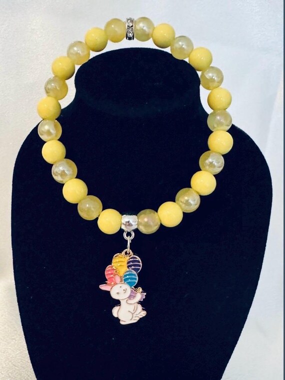 Easter Bunny Charm Bracelet