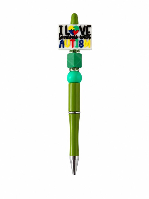 Autism Silicone Beaded Writing Pen
