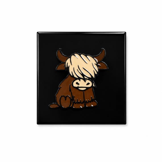 Highland Cow Character Pin