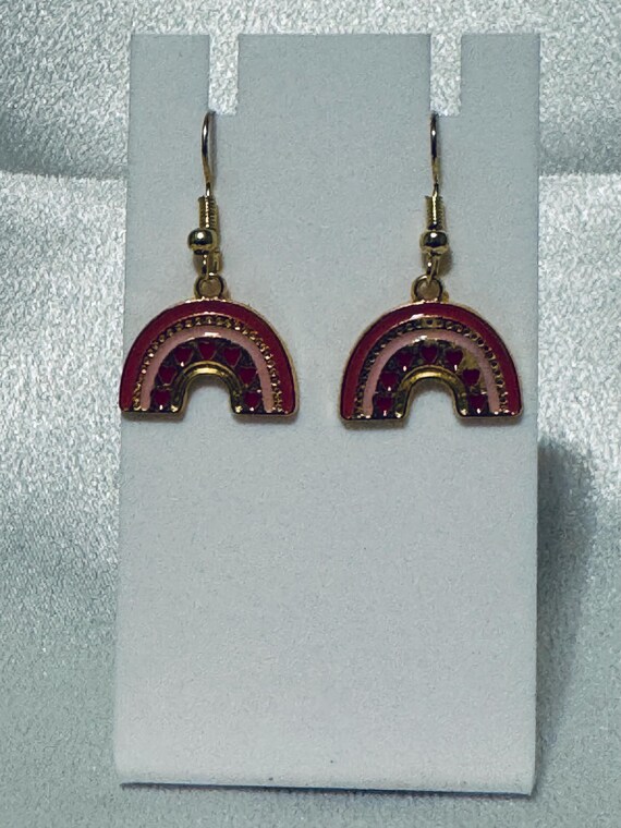 Valentine Rainbow Dangle Earrings