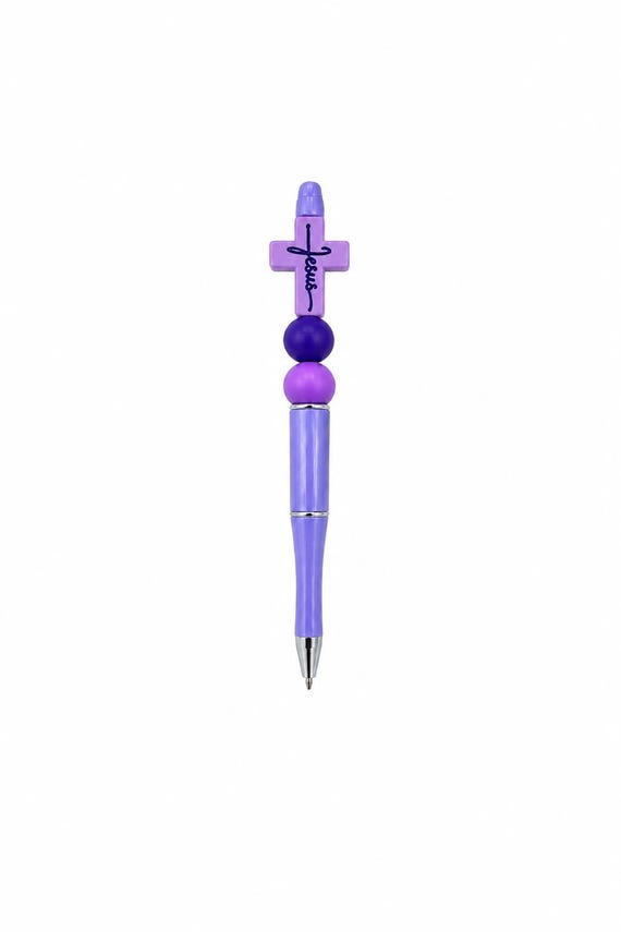 Silicone Beaded Cross Writing Pen