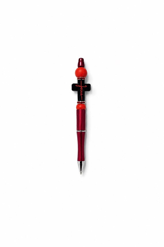 Silicone Beaded Jesus Writing Pen