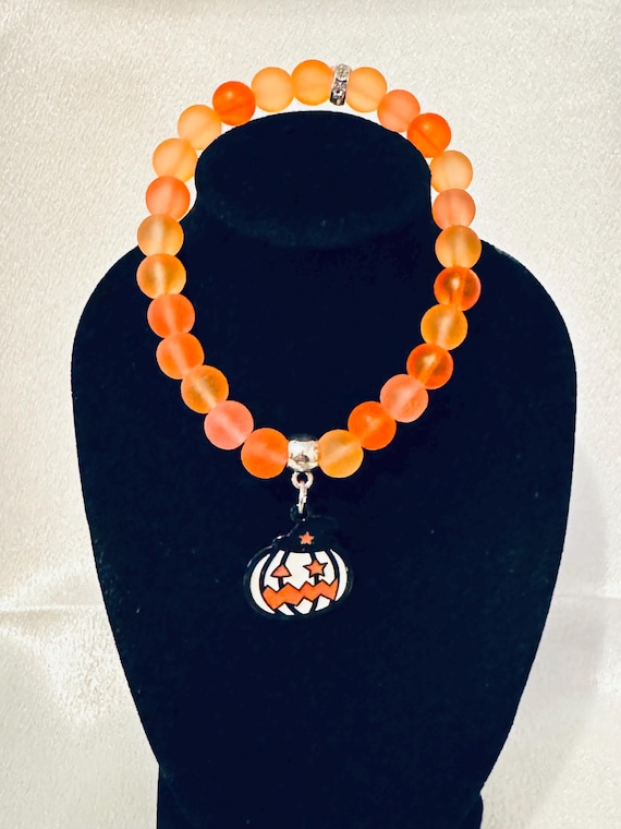 Pumpkin Stretch Charm Bracelet