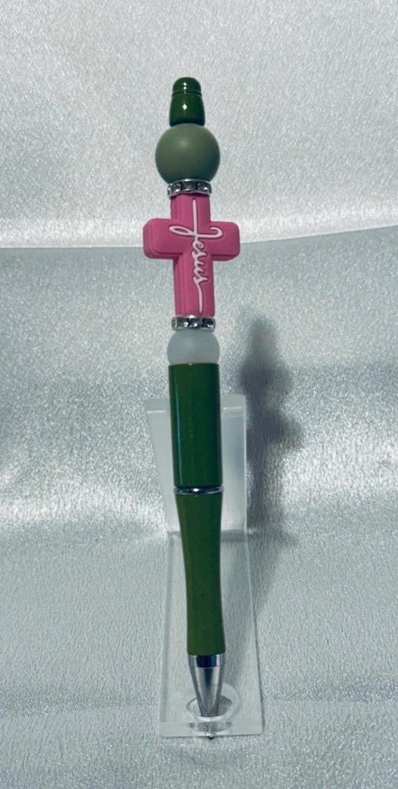 Silicone Beaded Jesus Writing Pen