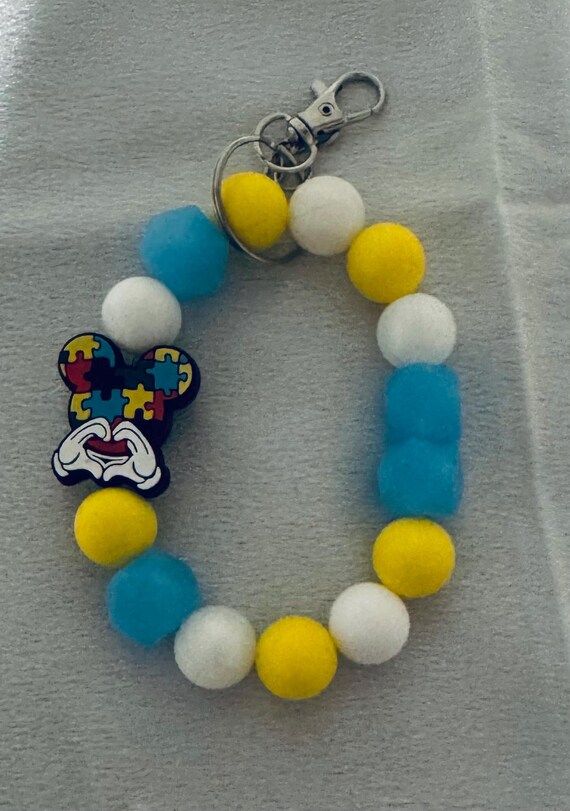 Autism Wristlet Keychain