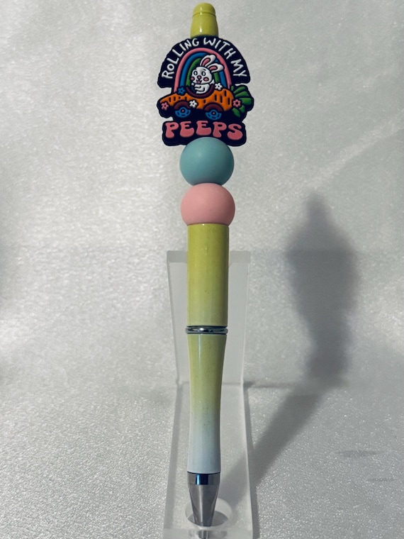 Easter Bunny Silicone Beaded Writing Pen
